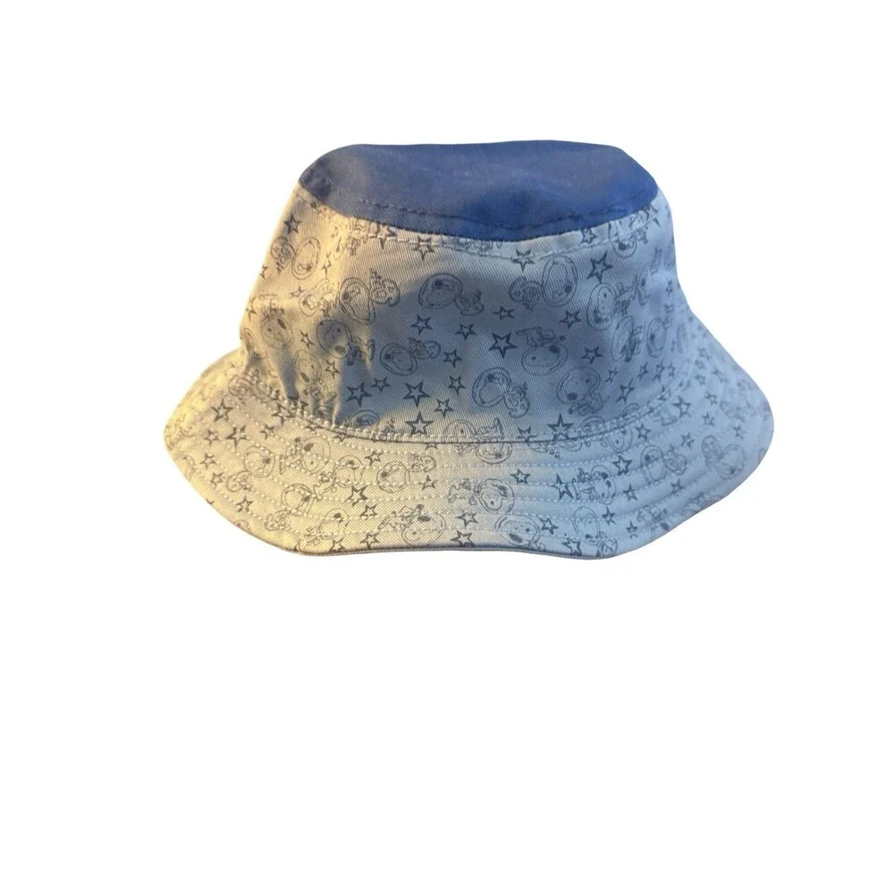 Snoopy Bucket Hat Michigan’s Adventure Cedar Fair Peanuts Toddler Blue Hat New